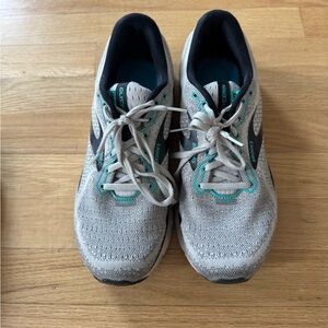 Brooks Gray and Teal Athletic Shoes